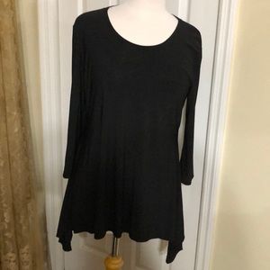 Ashley Blue size Large black tunic